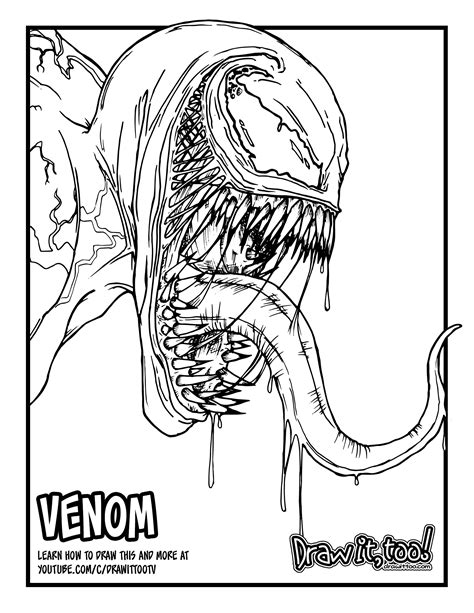 Venom Coloring Pages Printable